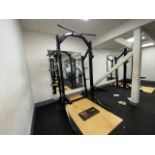 Full Squat Rack With Pull Up Bar & Weight Tree