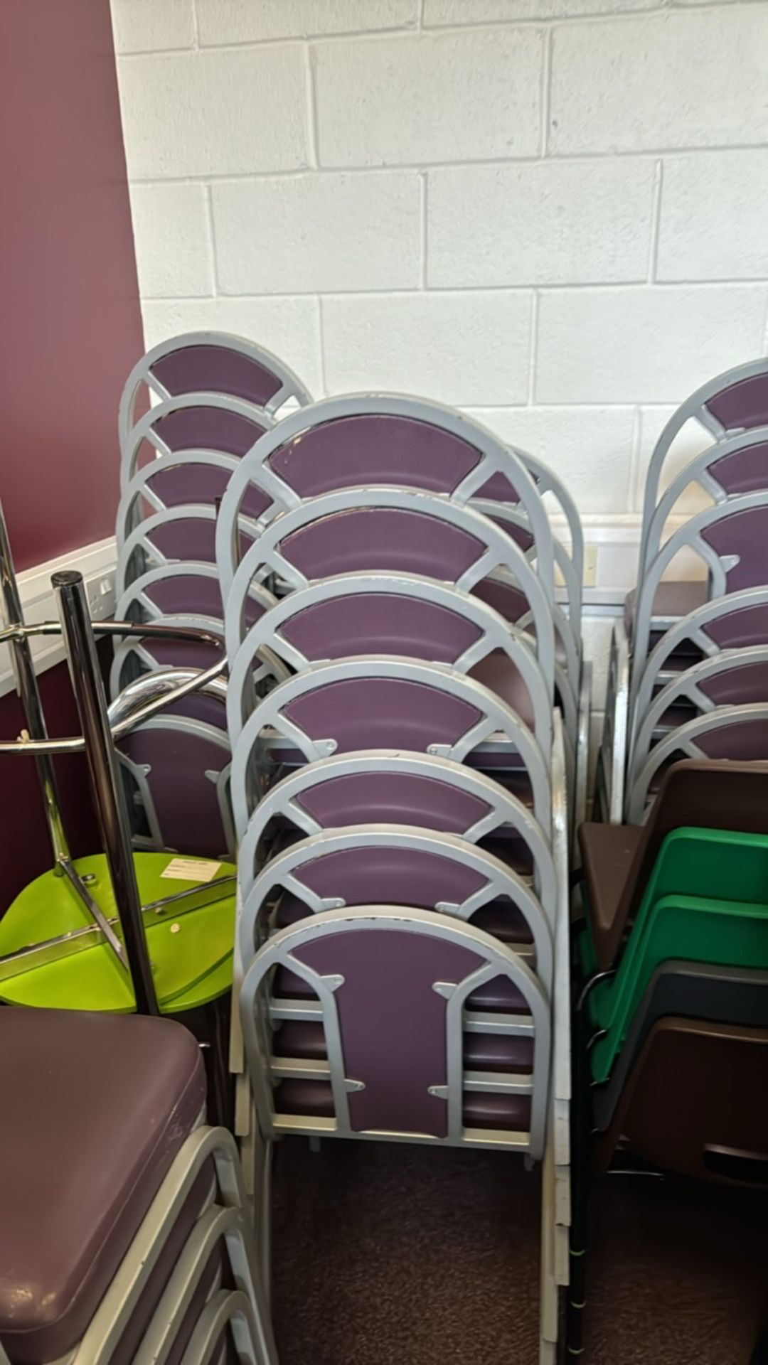 Purple Chairs x 10 - Image 4 of 5