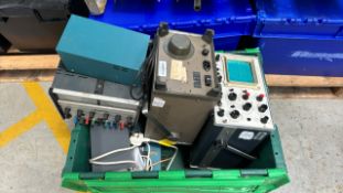 Box of Oscilloscopes & Power Supplies x2