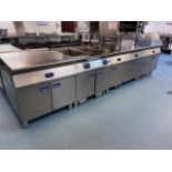 Electrolux Cooking Area Storage Units x4, Deep Fat Frying Unit x1