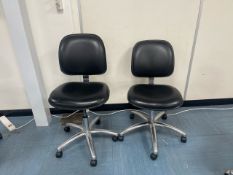Pleather Adjustable Chairs x2
