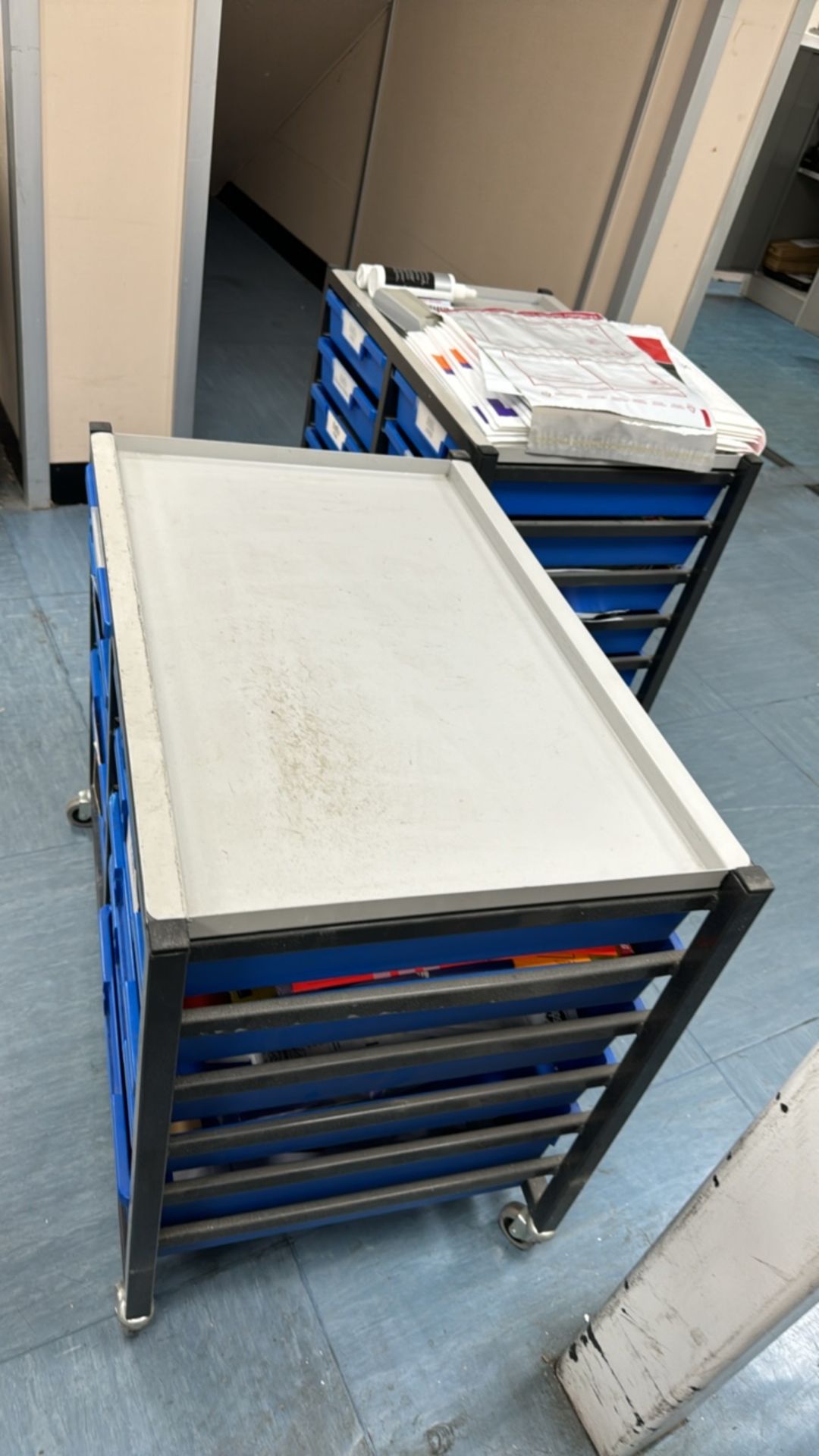 Mobile Tray Trolleys x2 - Image 5 of 5