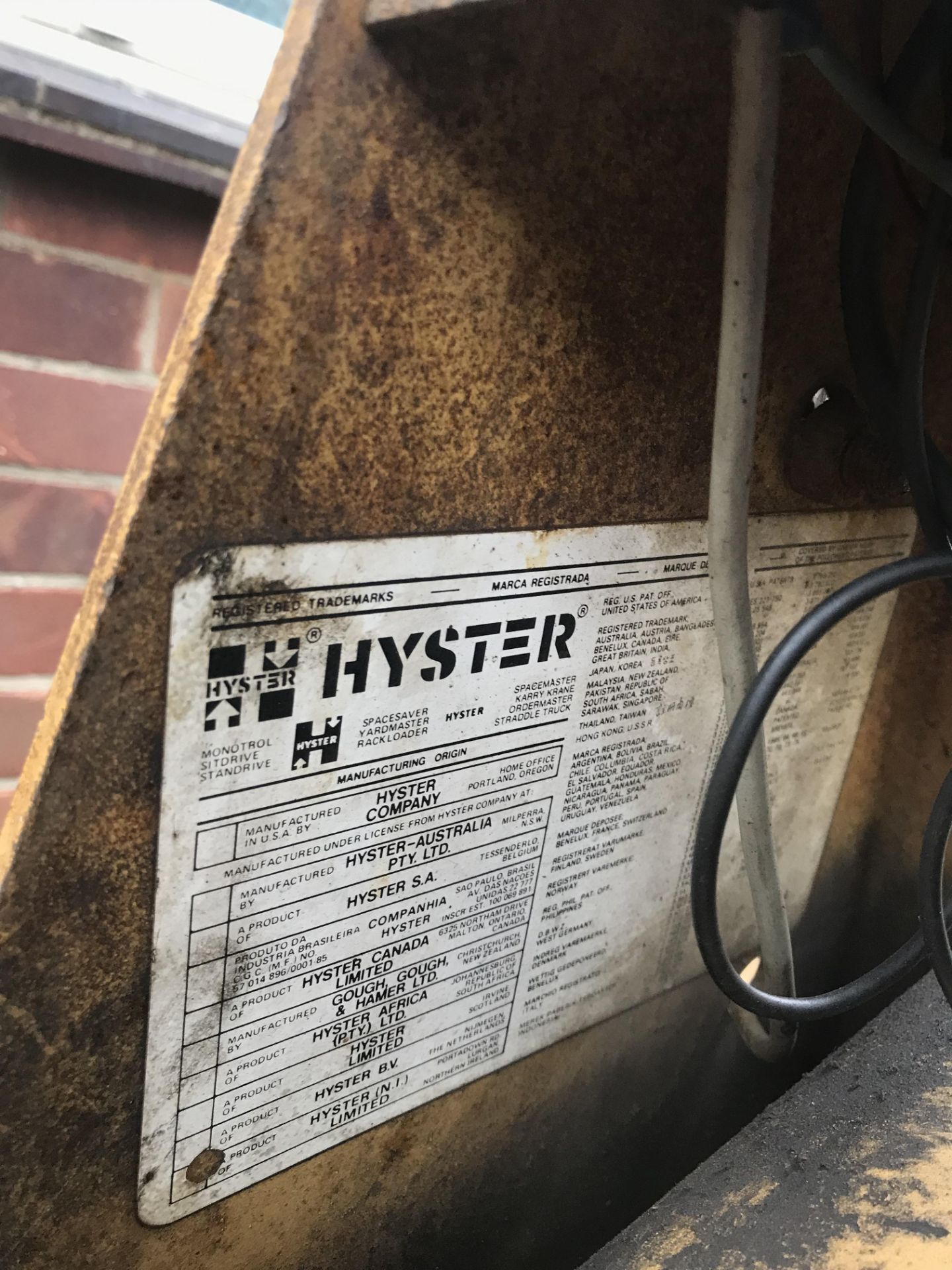 Hyster H50 XL 1983 Diesel Fork Lift Truck - Image 6 of 7