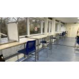 Canteen High Tables x6 & Stools x6