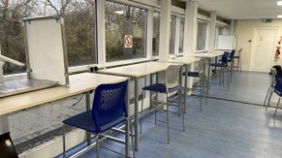 Canteen High Tables x6 & Stools x6