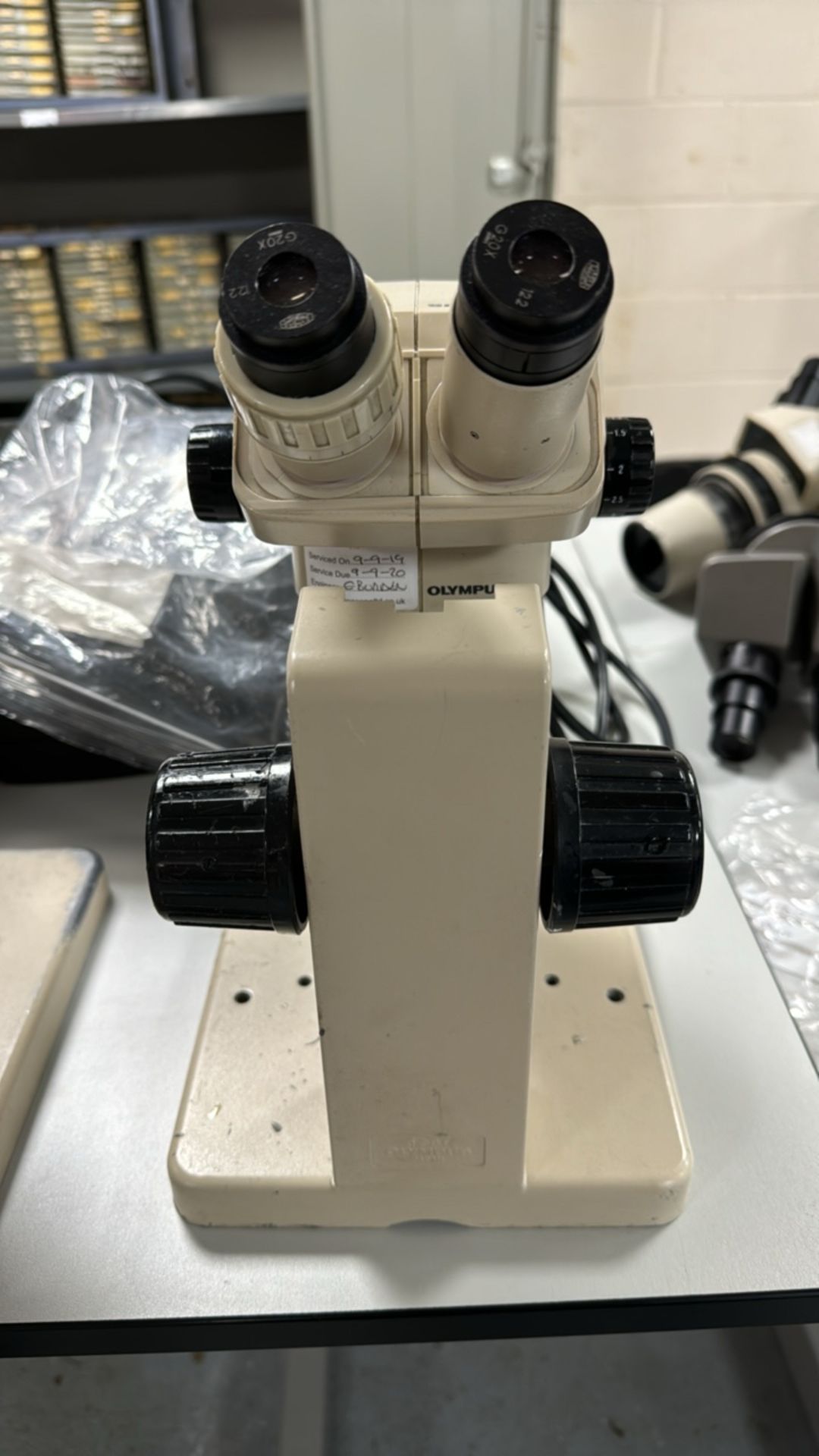 Olympus Microscope With Base - Image 5 of 5