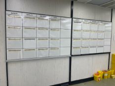 Wall Mounted White Boards x10