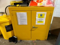 Yellow Metal Storage Unit