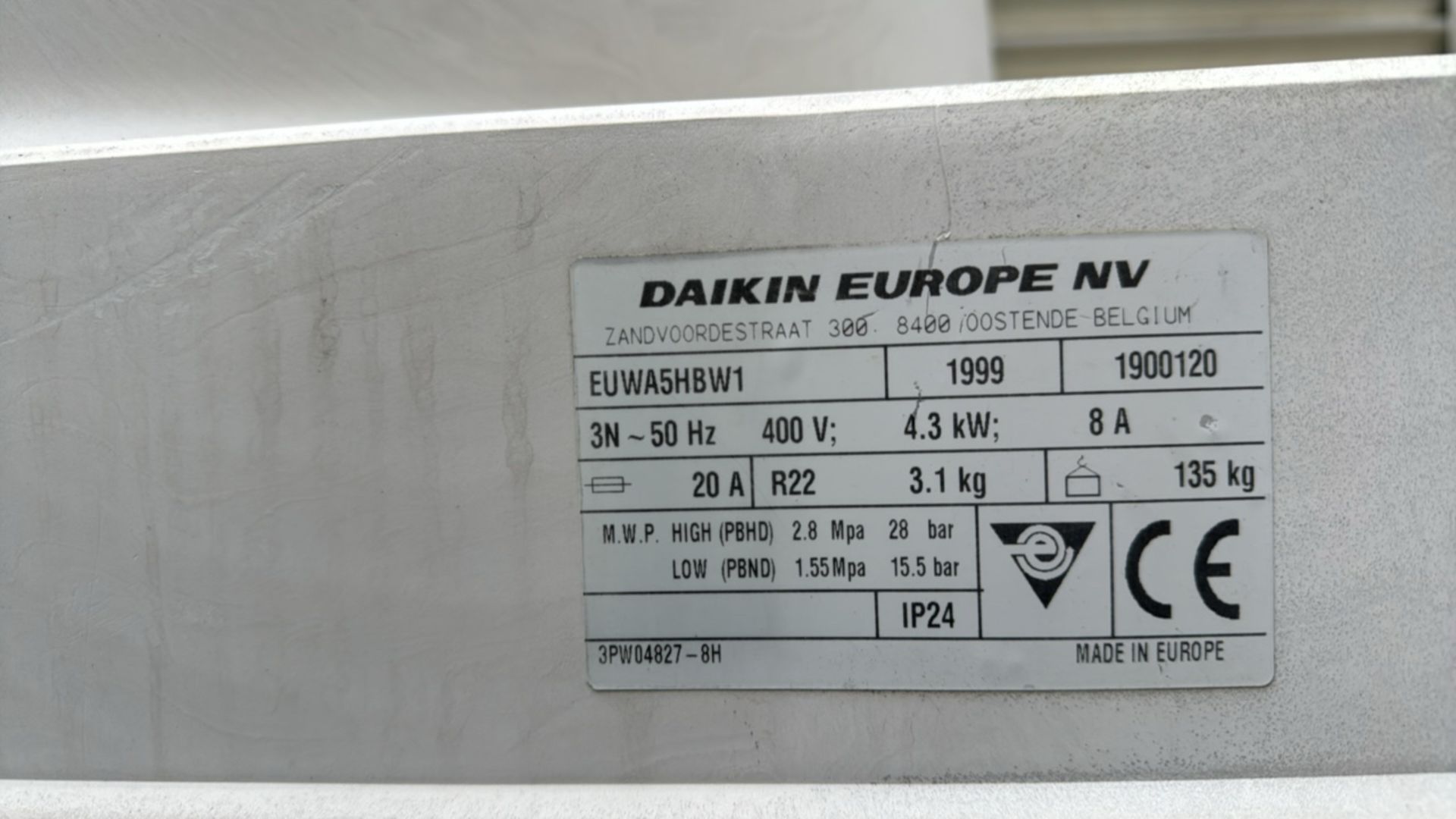 Daikin Europe Air Conditioner - Image 3 of 4