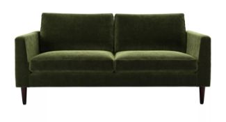 Jude 3 Seat Sofa In Green Velvet RRP - £1199