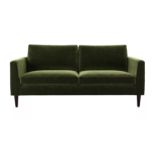 Jude 3 Seat Sofa In Green Velvet RRP - £1199