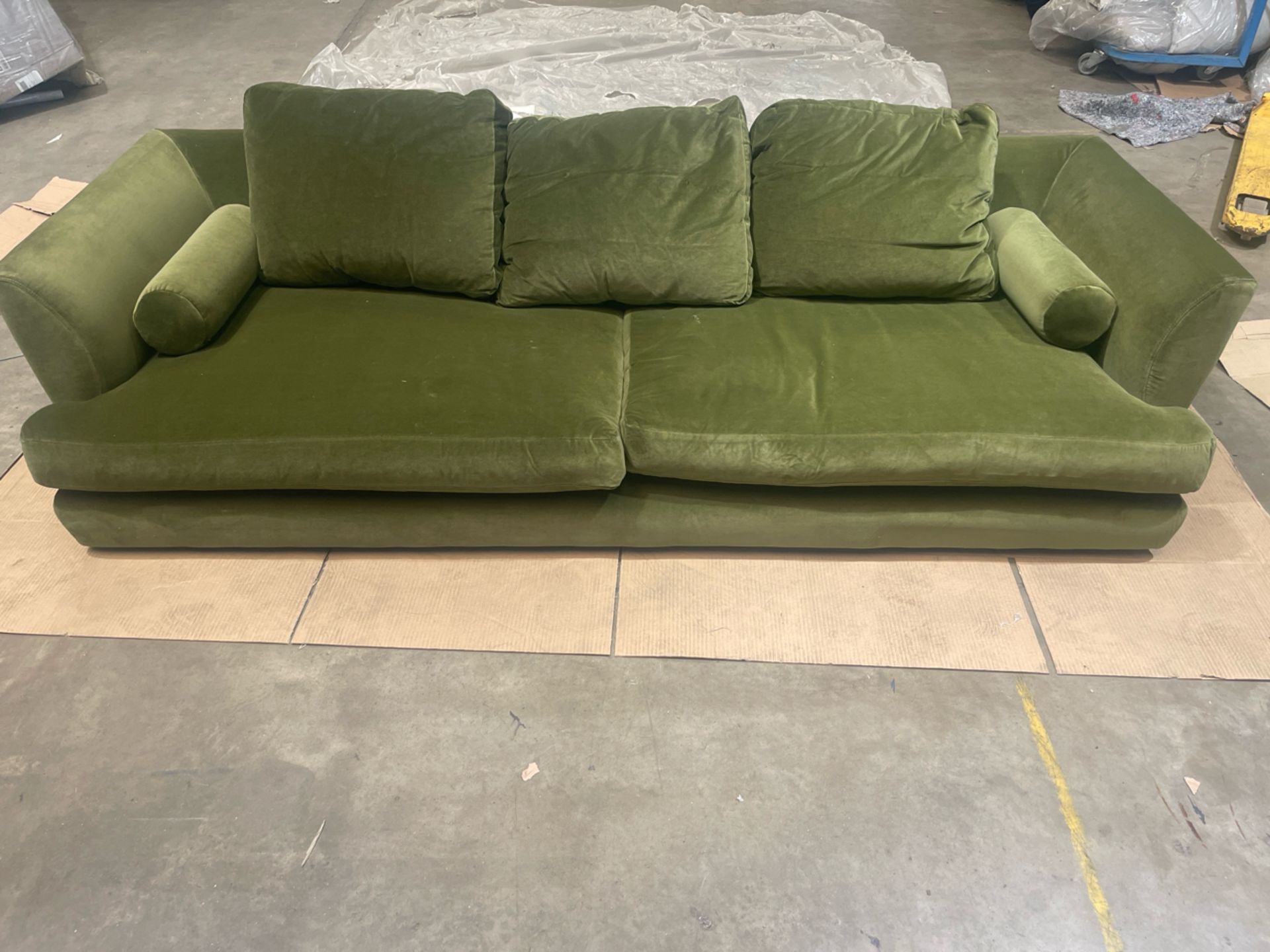 Larsen 3 Seat Sofa In Meadow Smart Velvet