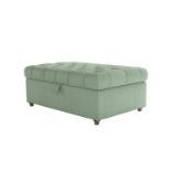 Valentin Medium Rectangular Storage Footstool in Miami House Herringbone Weave RRP - £600