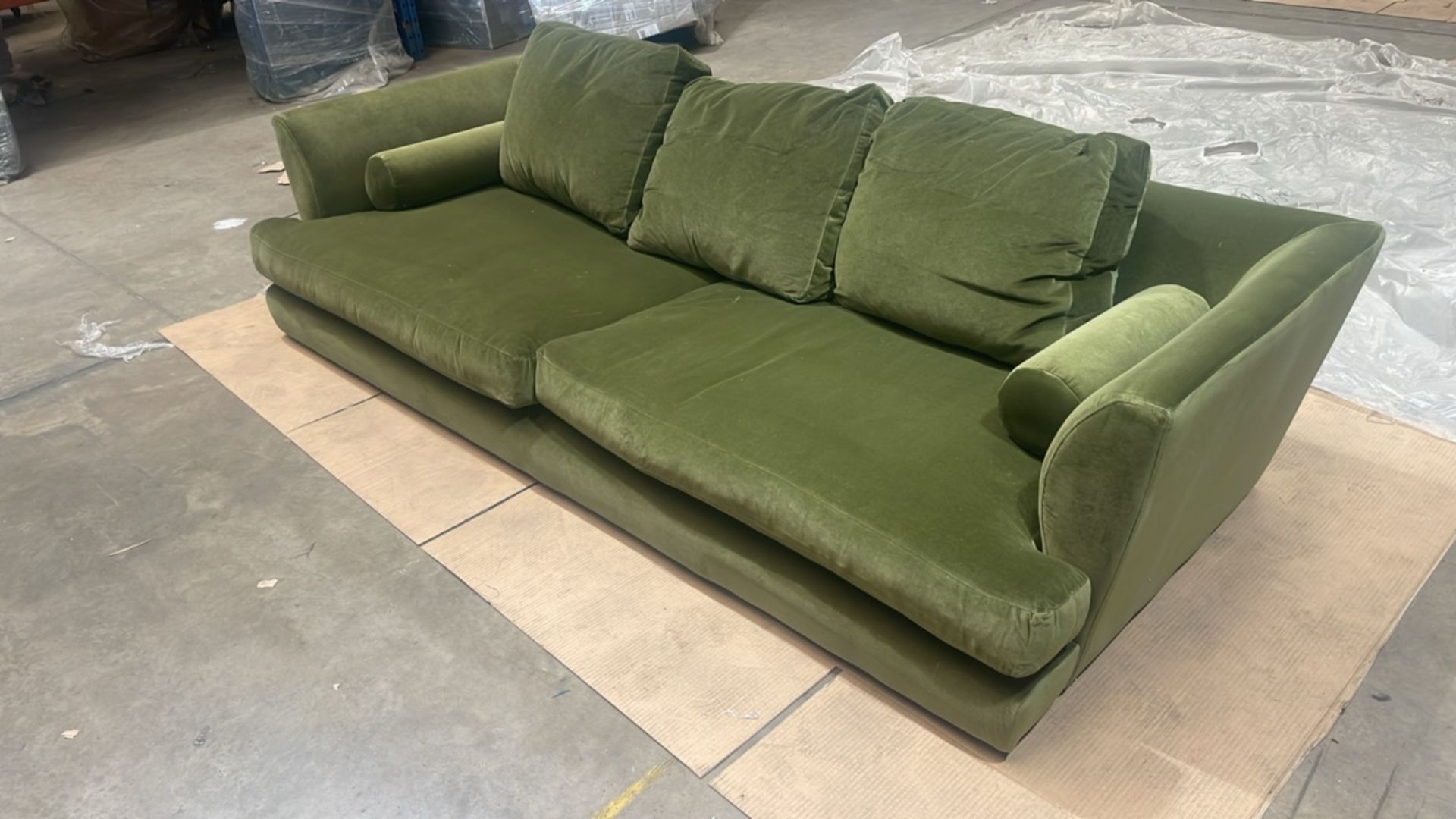 Larsen 3 Seat Sofa In Meadow Smart Velvet - Image 3 of 6