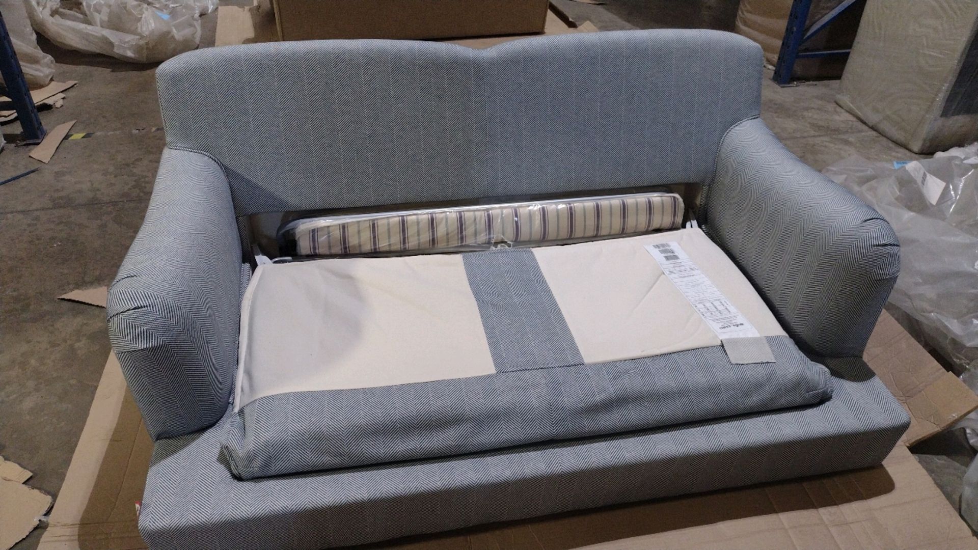 Bluebell 2 Seat Sofa Bed In Uniform House Herringbone Weave RRP - £2230 - Image 7 of 14