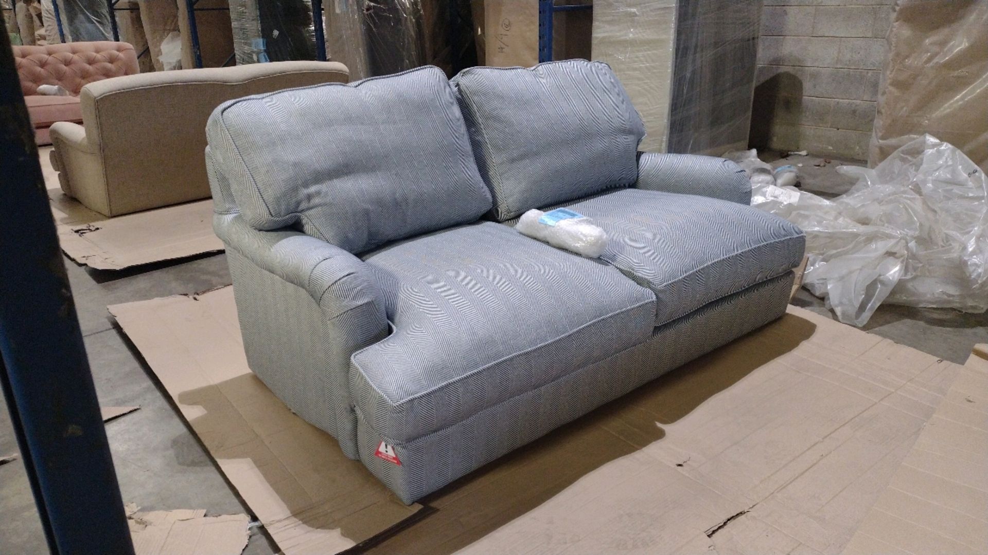 Bluebell 2 Seat Sofa Bed In Uniform House Herringbone Weave RRP - £2230 - Image 3 of 14