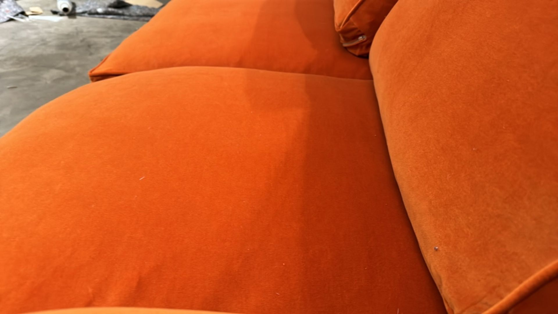 Bluebell 2 Seat Sofa Bed In Paprika Smart Velvet RRP - £2680 - Image 7 of 7