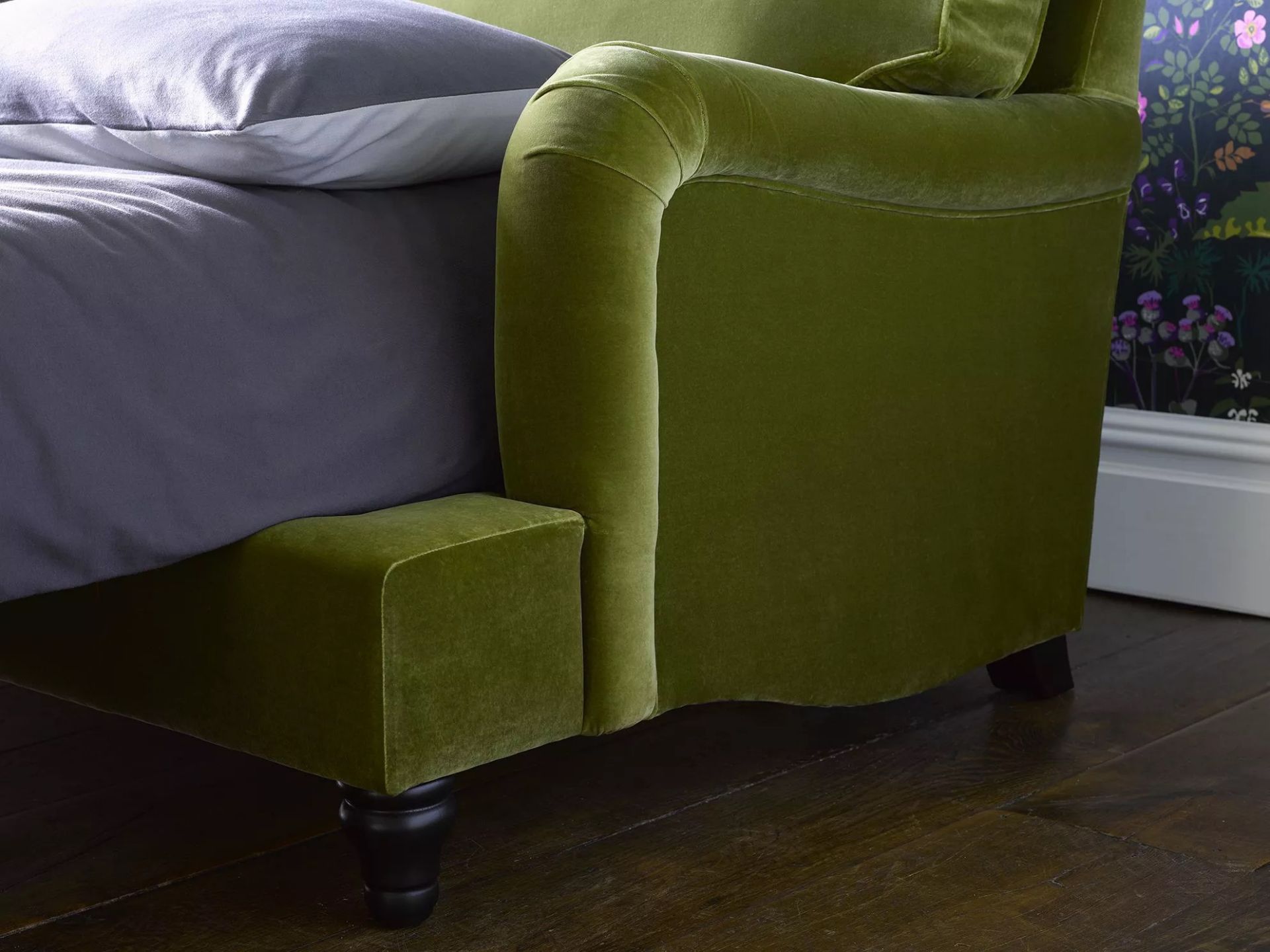 Bluebell 2.5 Seat Sofa Bed In Bahama Cotton Matt Velvet RRP - £2800 - Image 2 of 7