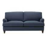 Bluebell 2.5 Seat Sofa Bed In Midnight Blue Brushed Linen Cotton RRP - £2480