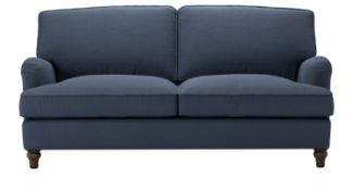 Bluebell 2.5 Seat Sofa Bed In Midnight Blue Brushed Linen Cotton RRP - £2480