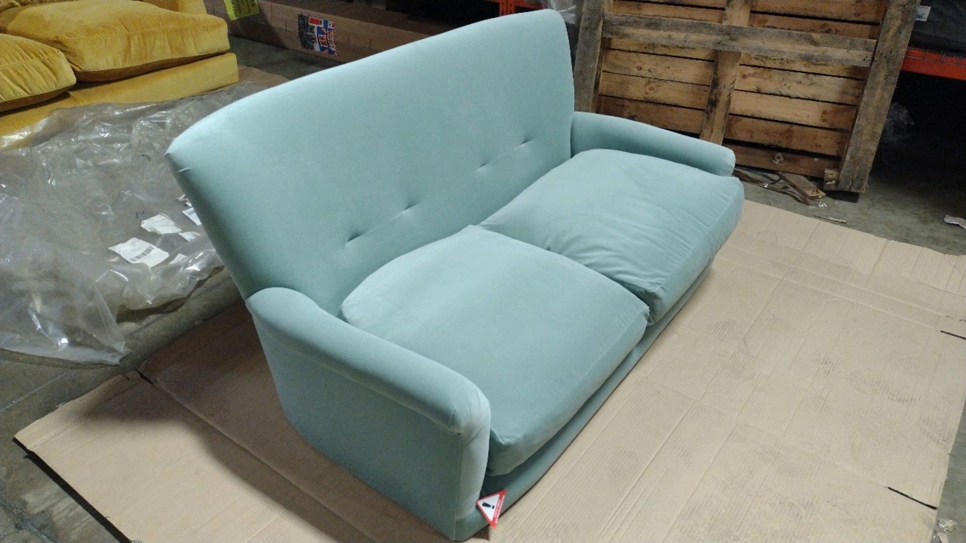 Alderney 2 Seat Sofa In Sage Smart Velvet RRP - £1700 - Image 2 of 6