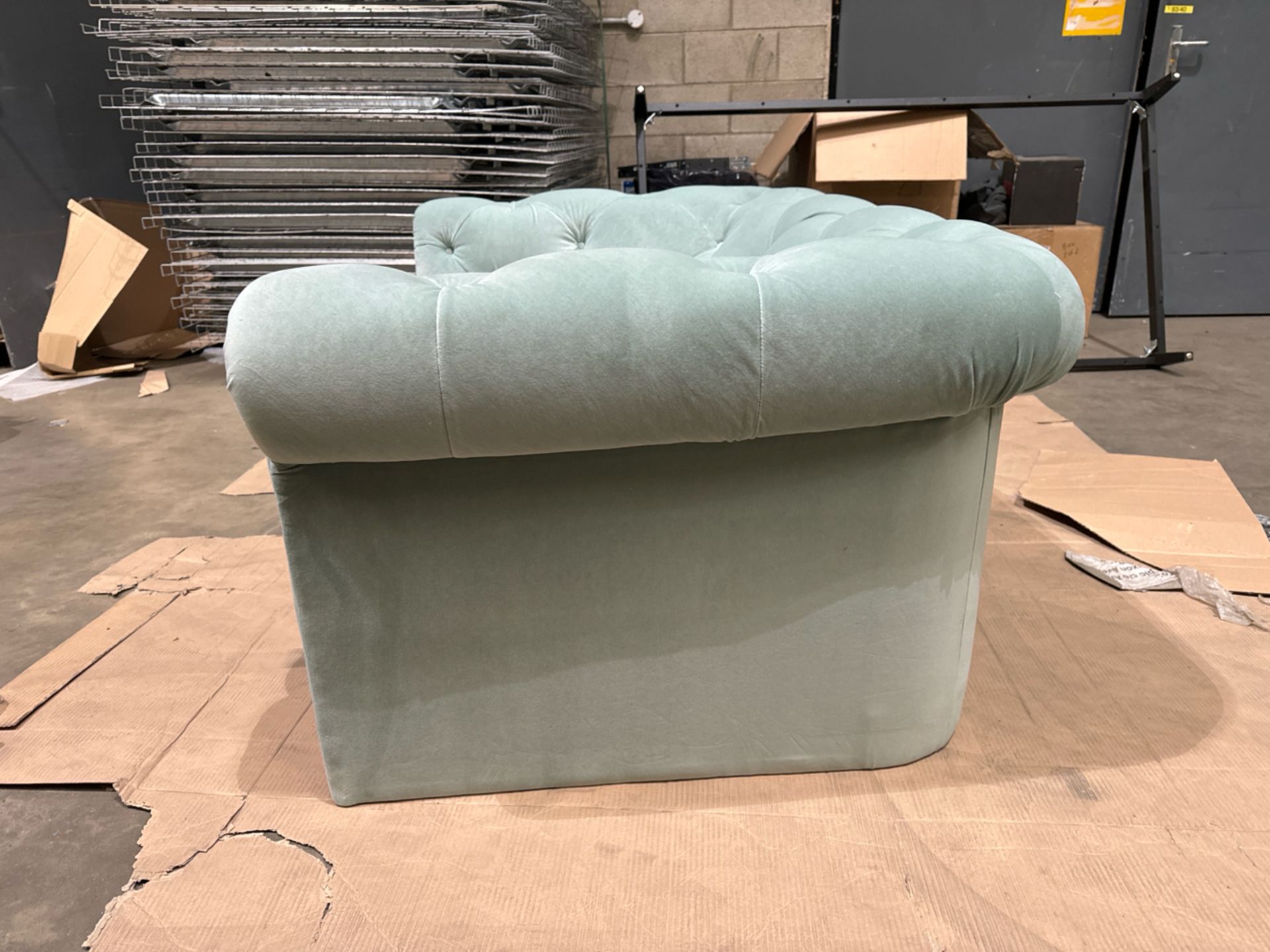 Patrick Loveseat In Sage Smart Velvet RRP - £2300 - Image 4 of 6