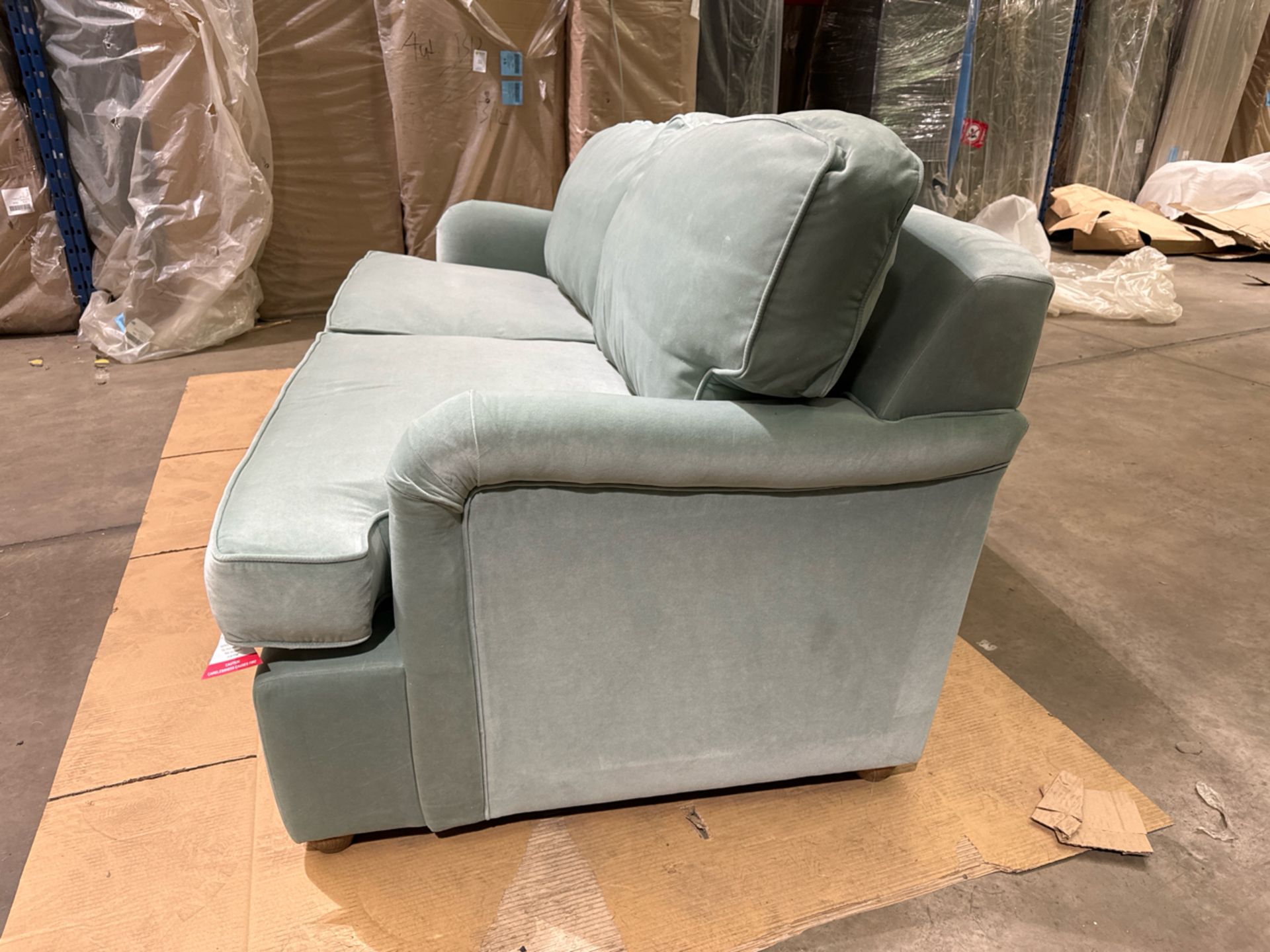 Bluebell Premium Comfort 3 Seat Sofa Bed In Sage Smart Velvet RRP - £3570 - Image 4 of 6