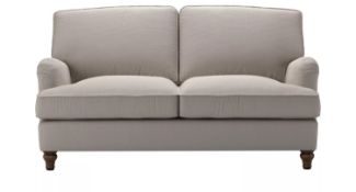 Bluebell 2 Seat Sofa Bed In Stone Brushed Linen Cotton RRP - £2230
