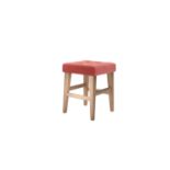 Buttons Short Stool In Dusty Rose Cotton Matt Velvet RRP - £180