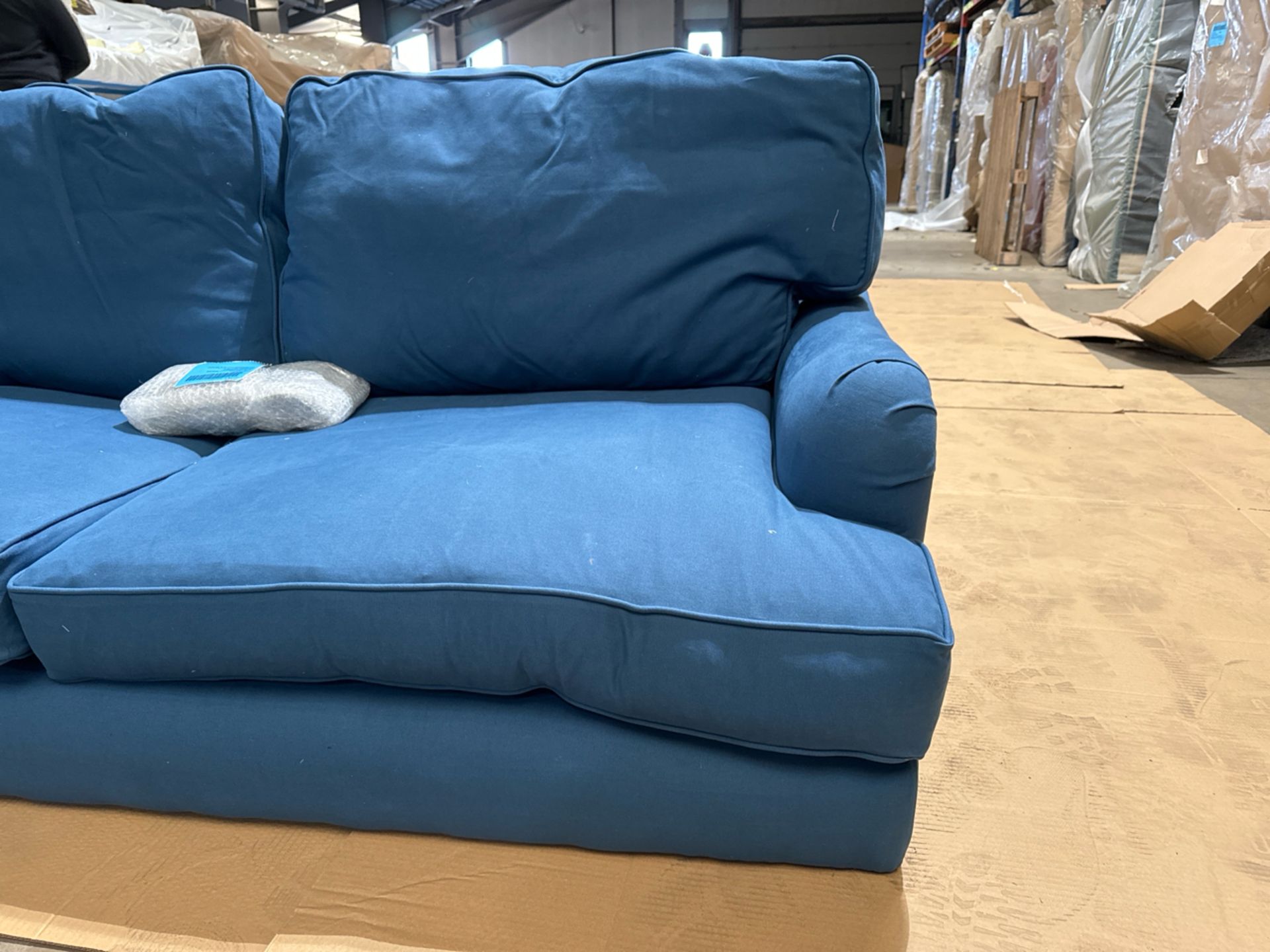 Bluebell 2.5 Seat Sofa (Breaks Down) In Heather Blue Smart Cotton RRP - £2590 - Image 2 of 6
