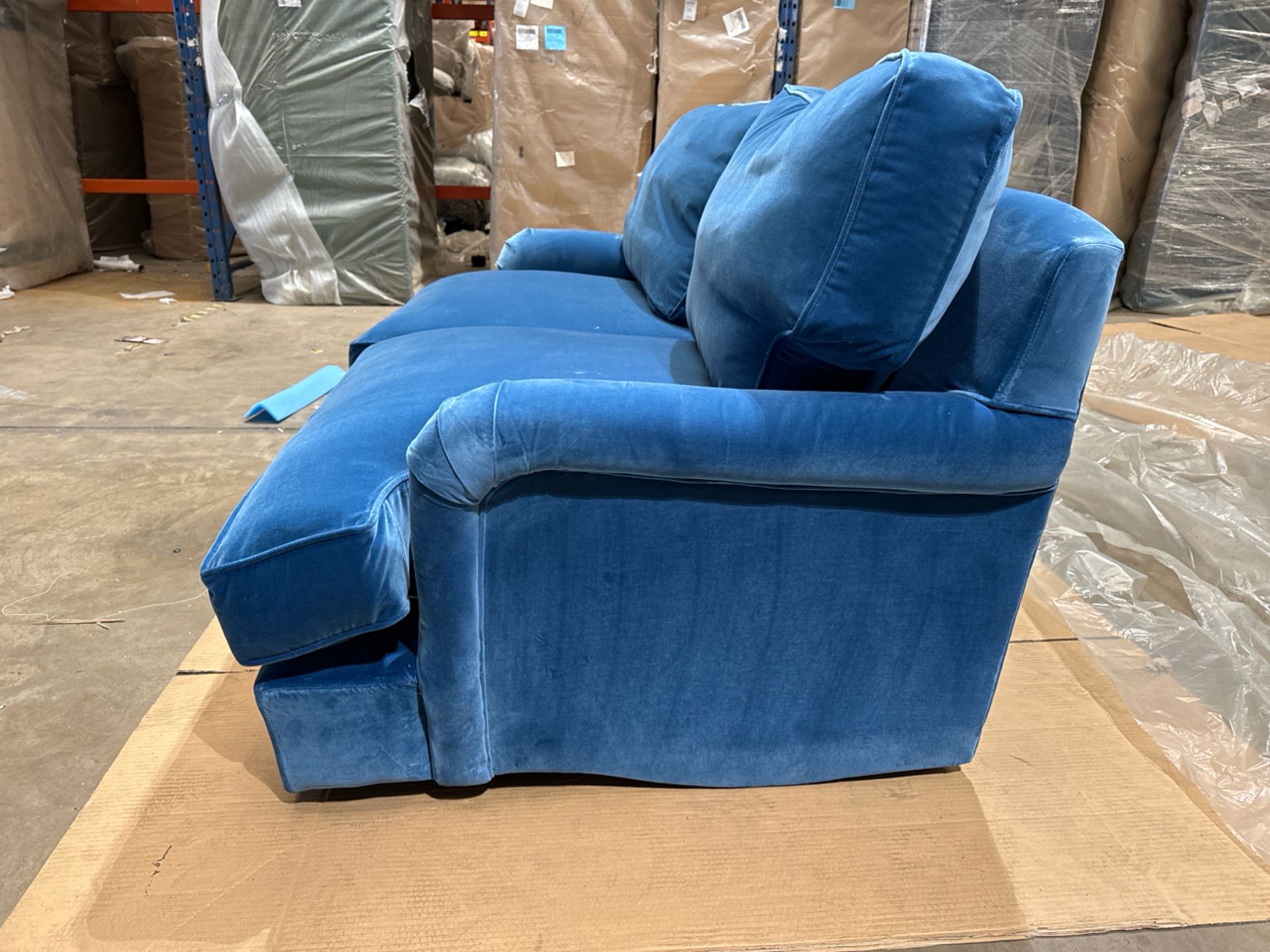 Bluebell 2.5 Seat Sofa Bed In Bahama Cotton Matt Velvet RRP - £2800 - Image 5 of 7
