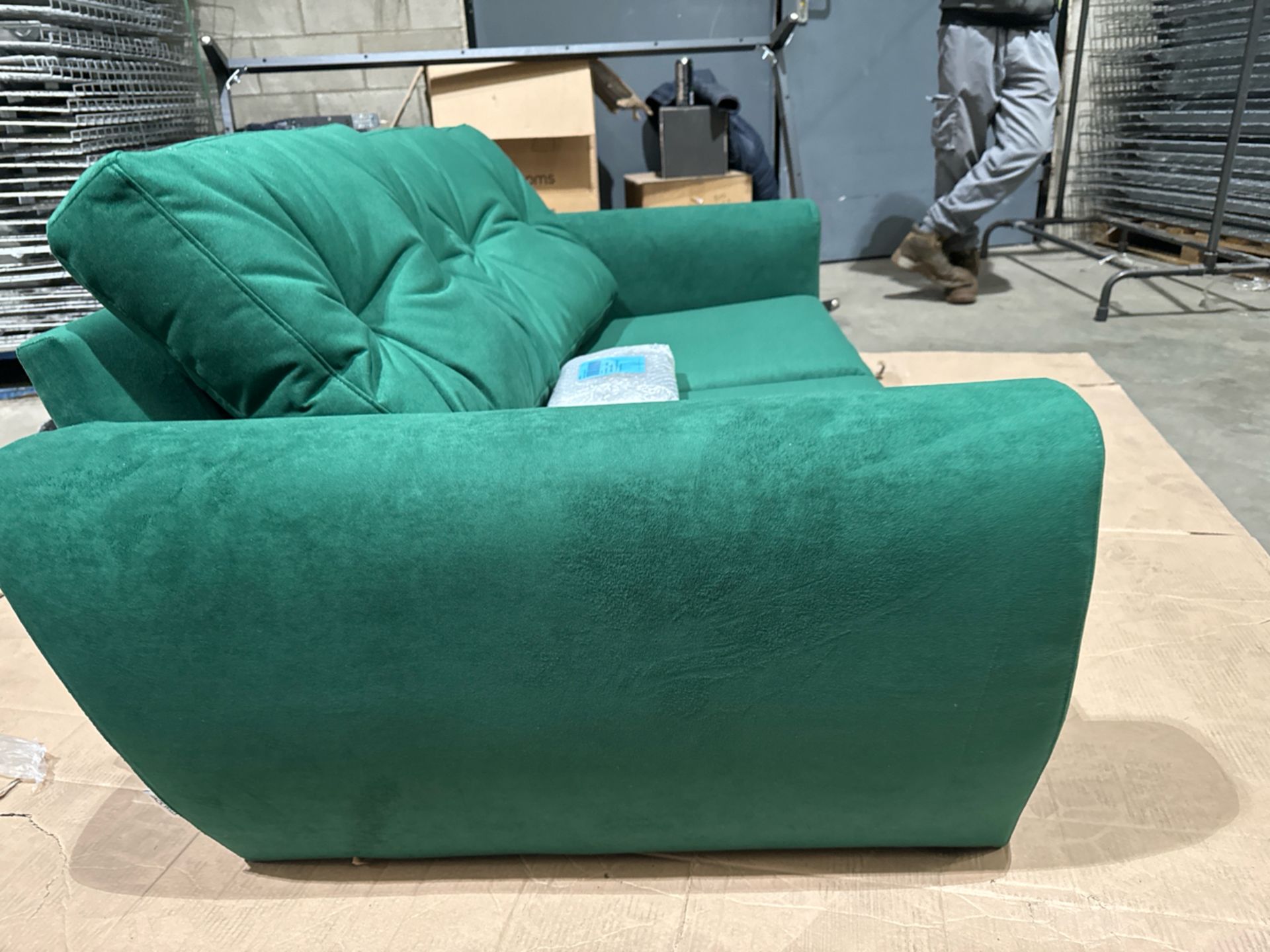 Jack 2 Seat Sofa In Emerald Velvet RRP - £999 - Image 4 of 6