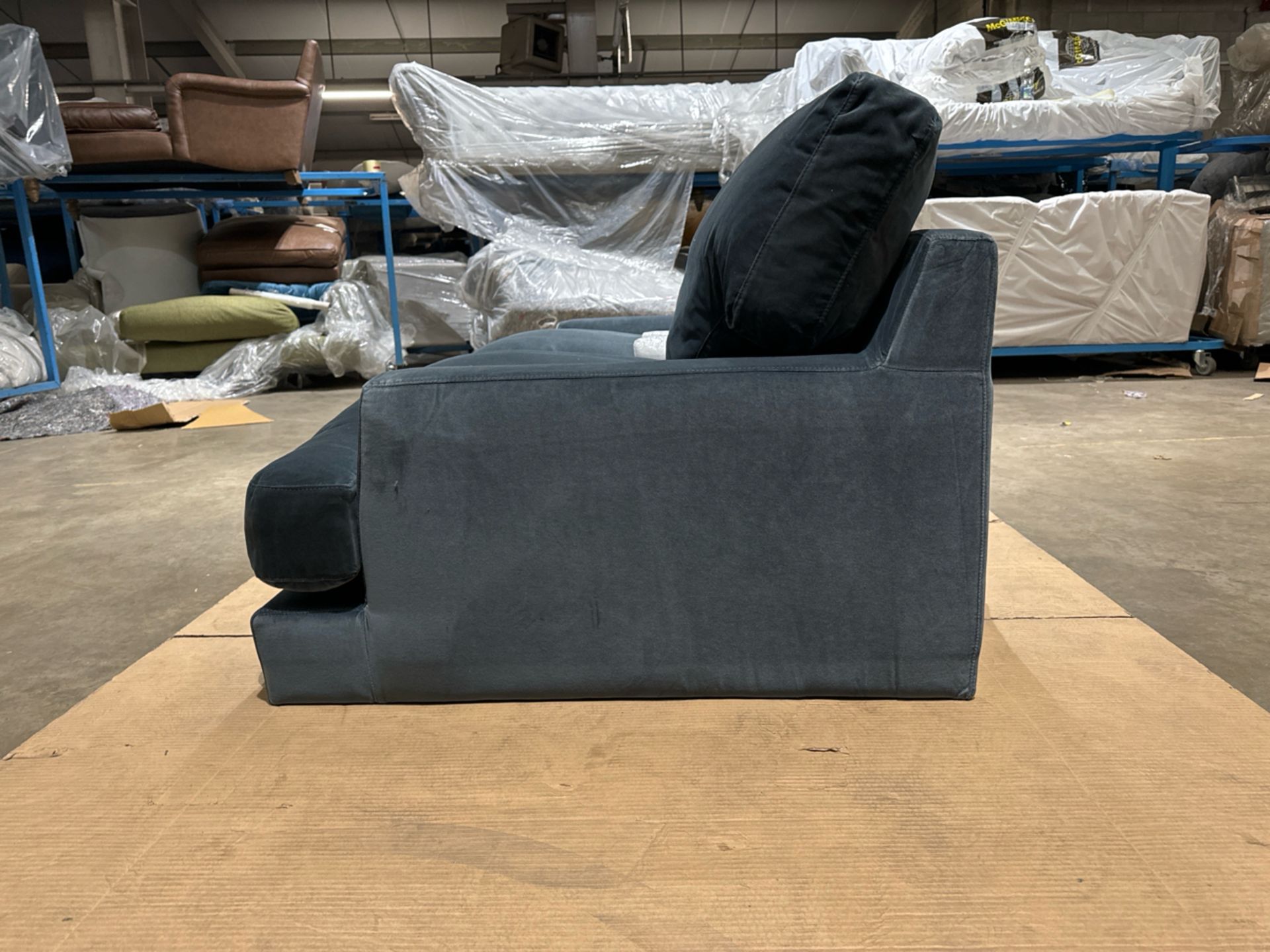 Isla 2.5 Seat Sofa In Armour Smart Velvet RRP - £2430 - Image 4 of 6