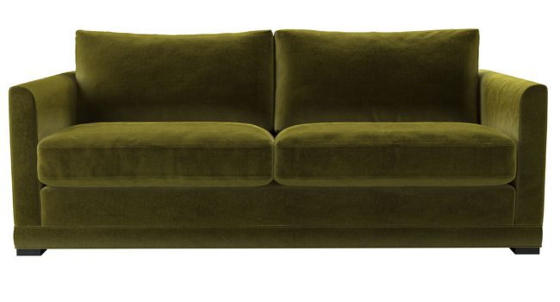 Aissa 3 Seat Sofa In Oliver Cotton Matt Velvet RRP - £2620