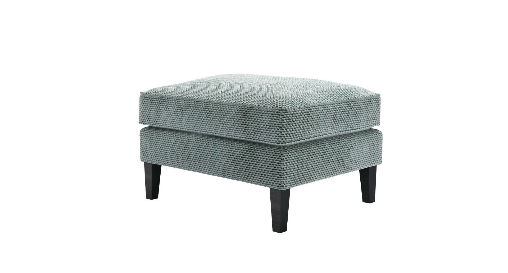 Iggy Medium Rectangular Footstool in Peppermint Bubble Velvet - RRP £610