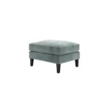 Iggy Medium Rectangular Footstool in Peppermint Bubble Velvet - RRP £610