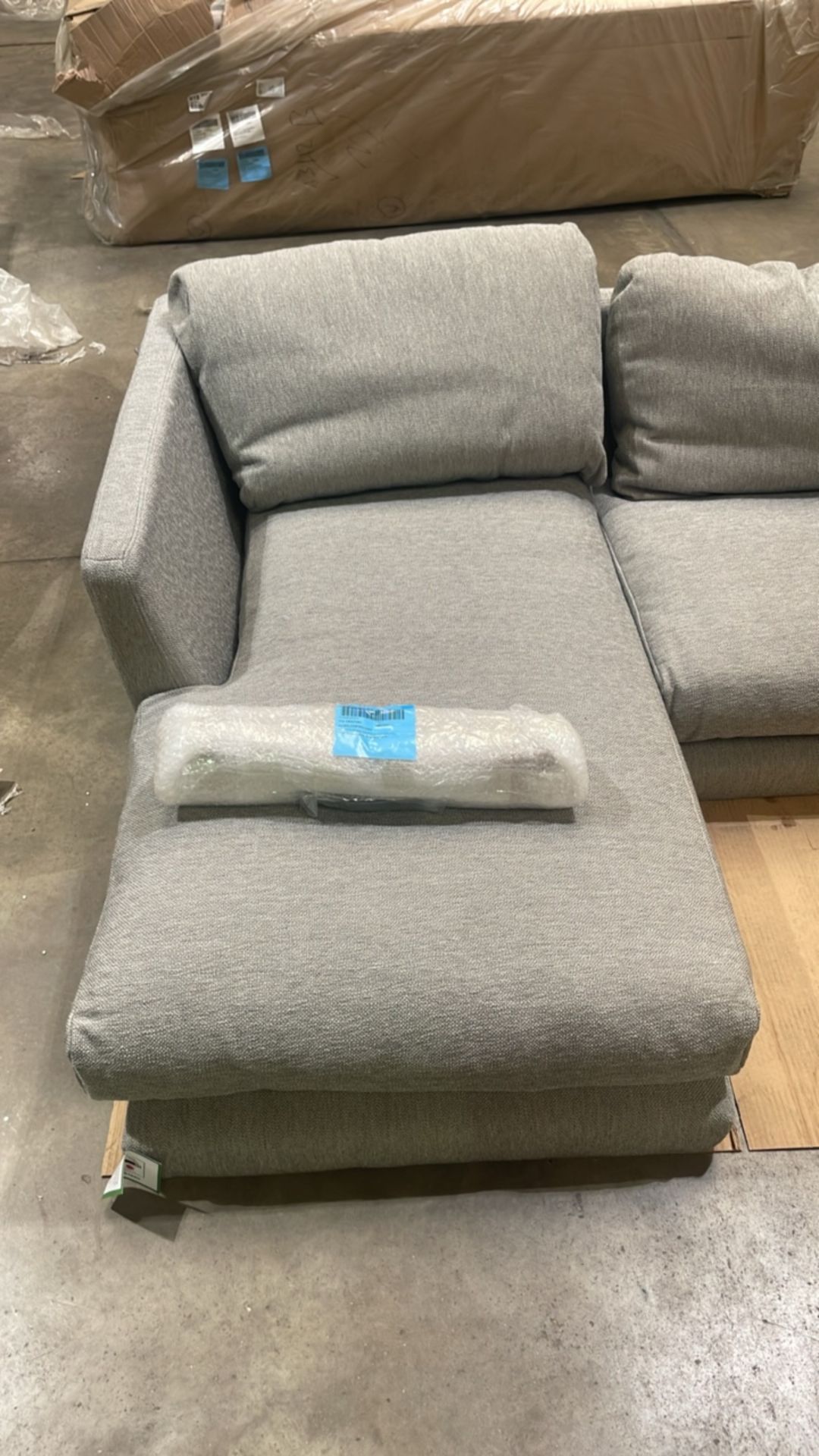Holly Medium RHF Chaise Sofa In Mushroom Heathland Weave RRP - £2830 - Bild 3 aus 5