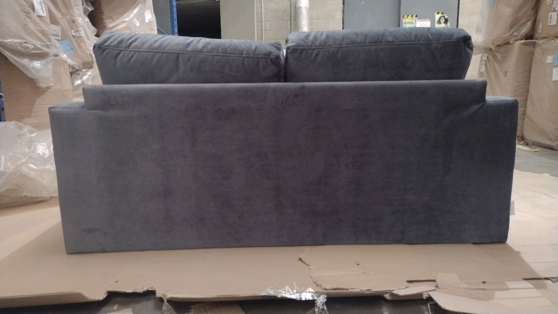 Jude 2 Seat Sofa In Grey Velvet RRP - £999 - Image 5 of 10