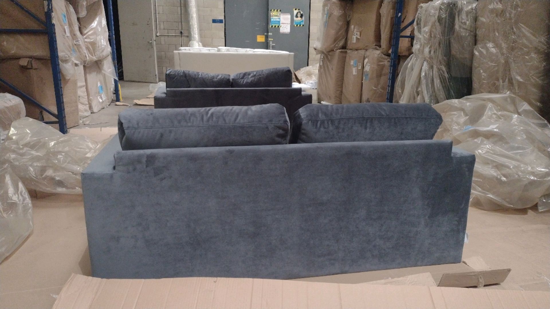 Jude 2 Seat Sofa In Grey Velvet RRP - £999 - Image 5 of 8