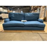 Bluebell 2.5 Seat Sofa (Breaks Down) In Heather Blue Smart Cotton RRP - £2590