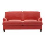 Bluebell 2.5 Seat Sofa Bed In Dusty Rose Cotton Matt Velvet RRP - £2800