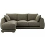 Carmel LHF Chaise Sofa In Matcha Powdered Leather RRP - £3680