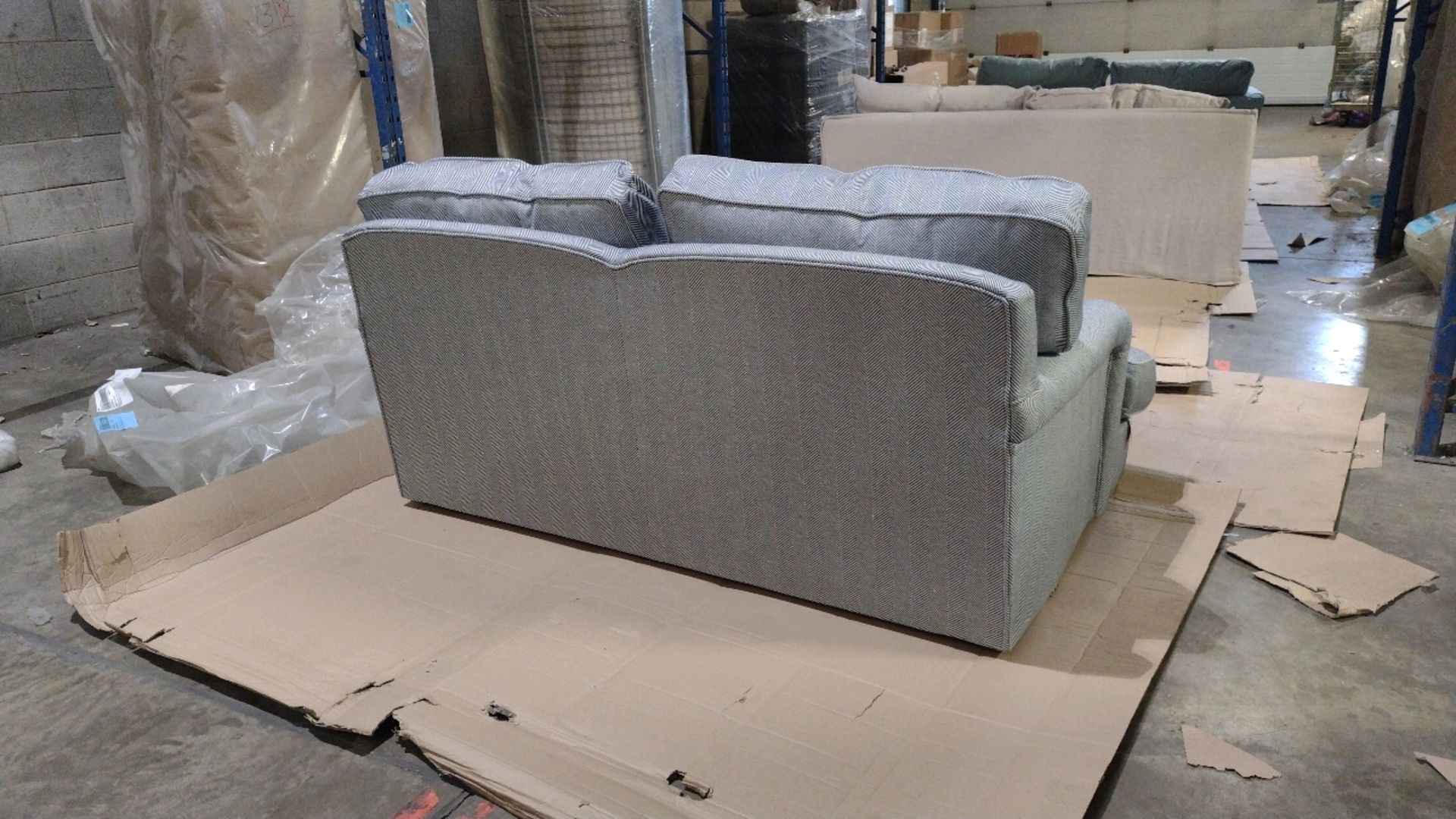 Bluebell 2 Seat Sofa Bed In Uniform House Herringbone Weave RRP - £2230 - Image 4 of 14