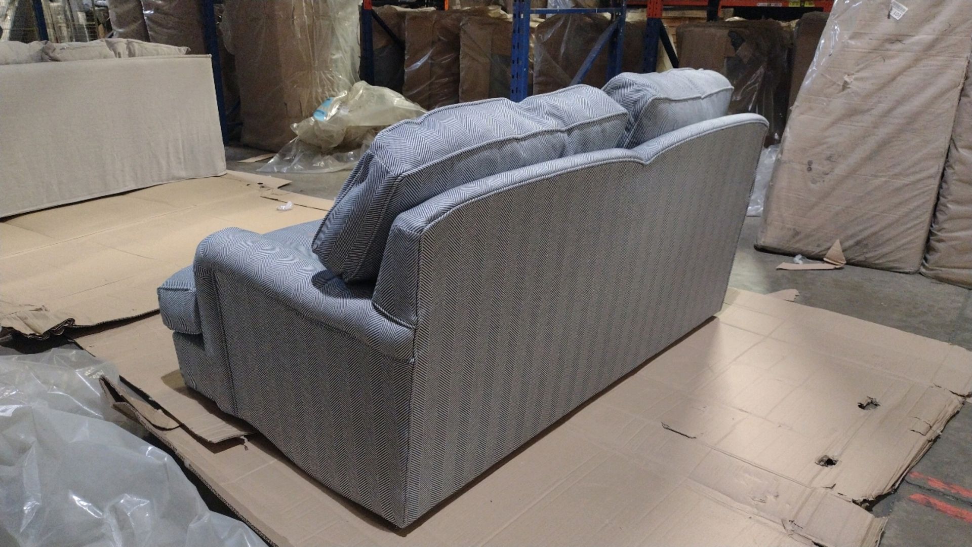 Bluebell 2 Seat Sofa Bed In Uniform House Herringbone Weave RRP - £2230 - Image 5 of 14