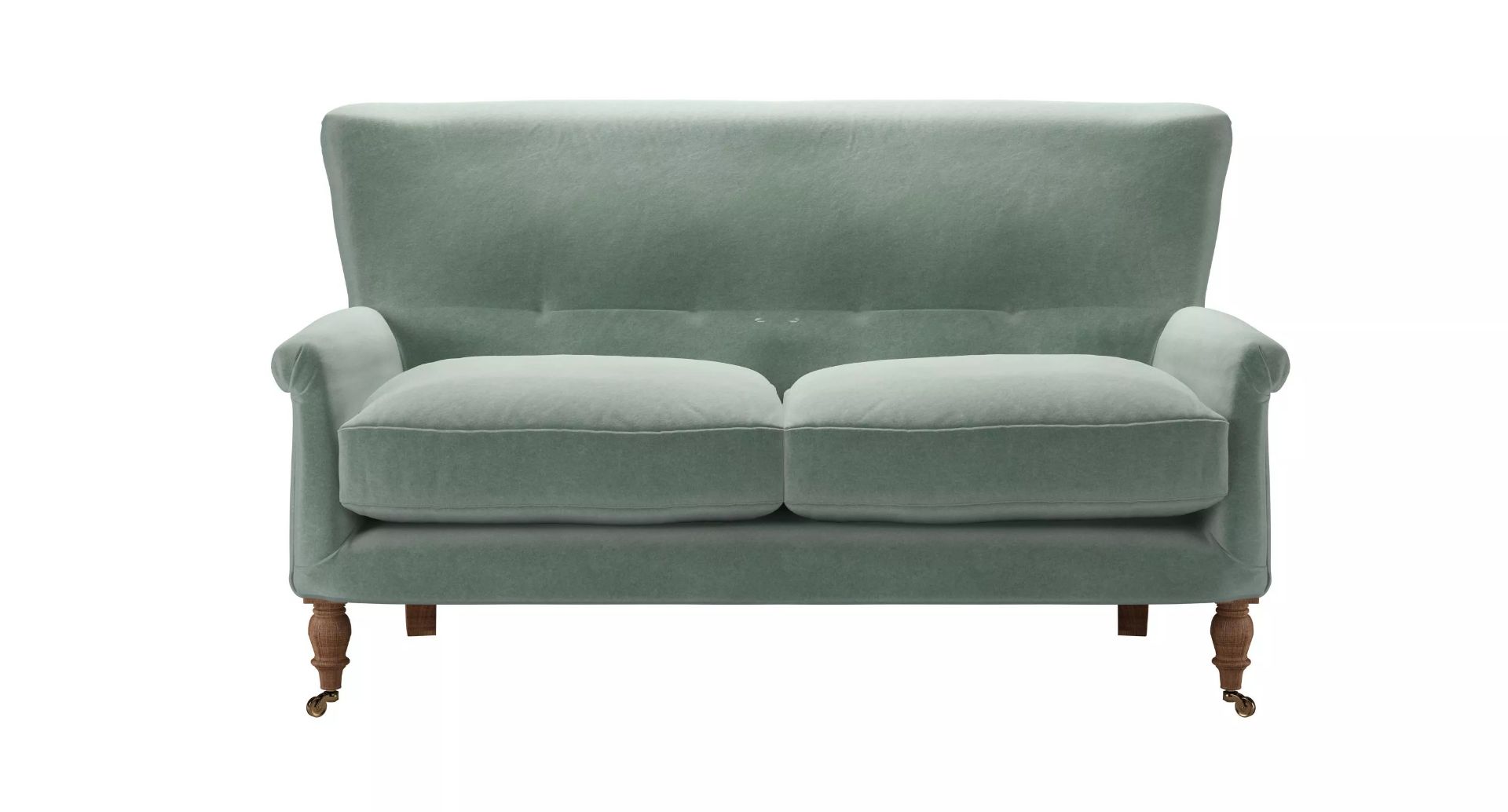 Alderney 2 Seat Sofa In Sage Smart Velvet RRP - £1700