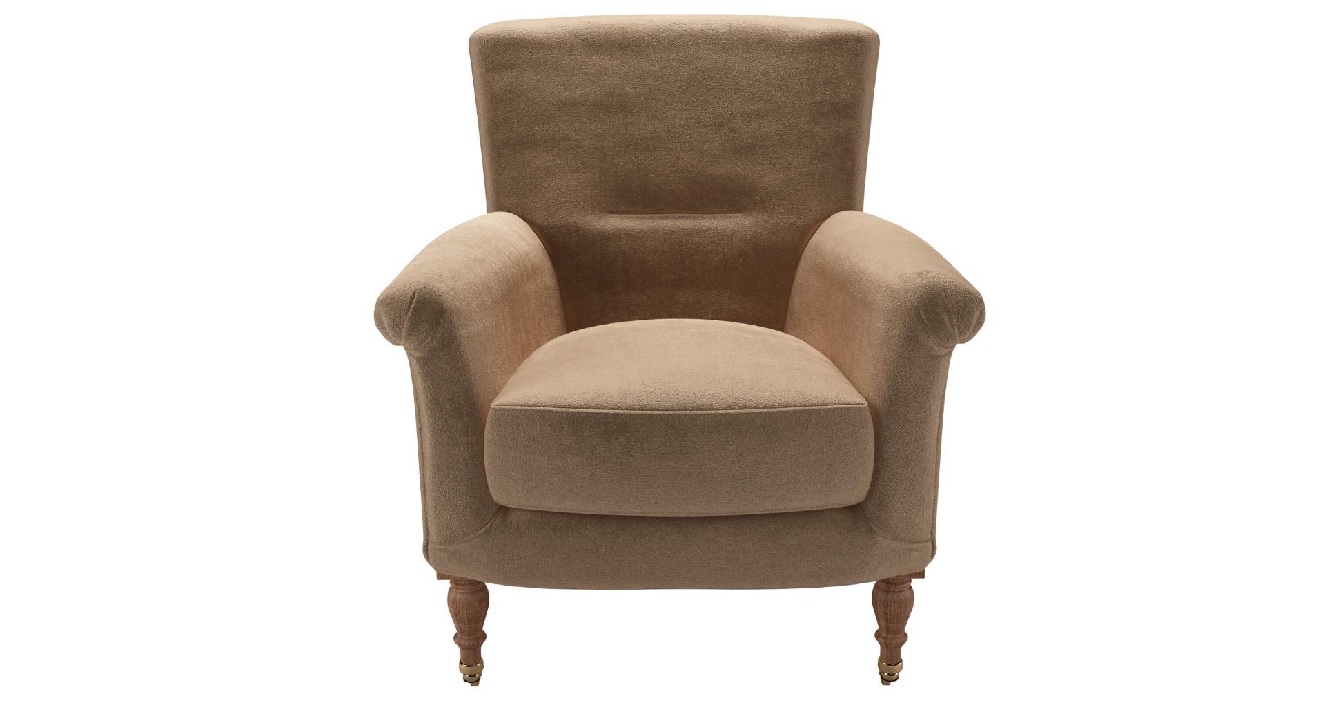 Alderney Armchair In Spiced Latte Cotton Matt Velvet RRP - £1090