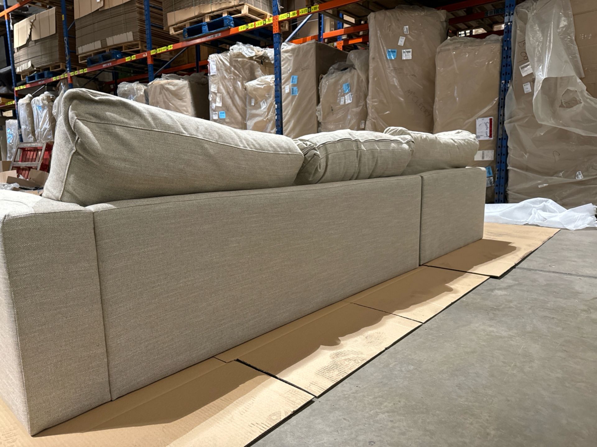 Costello Medium Corner Sofa In Cashew Baylee Viscose Linen RRP - £4440 - Image 6 of 7
