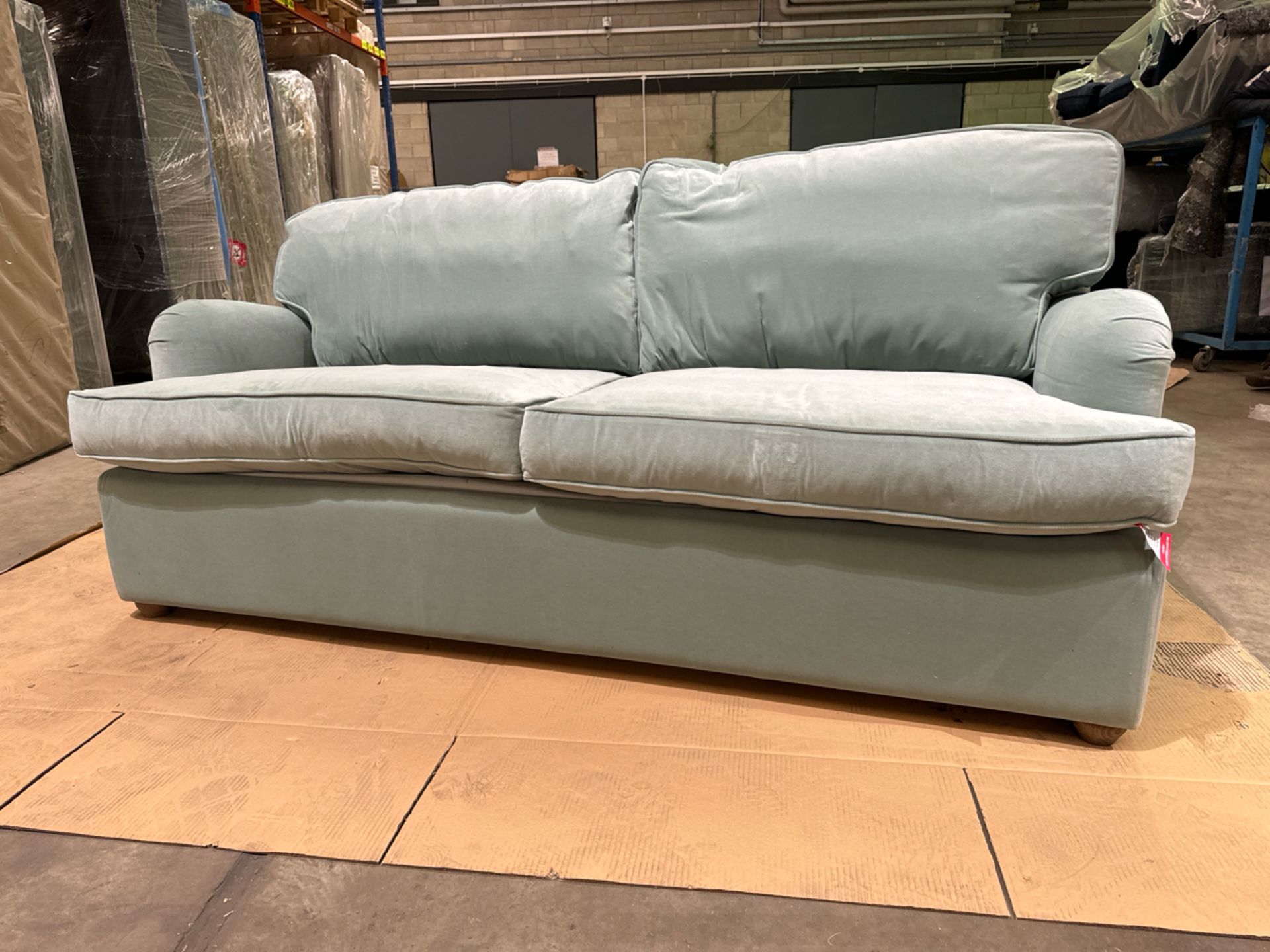 Bluebell Premium Comfort 3 Seat Sofa Bed In Sage Smart Velvet RRP - £3570 - Image 2 of 6