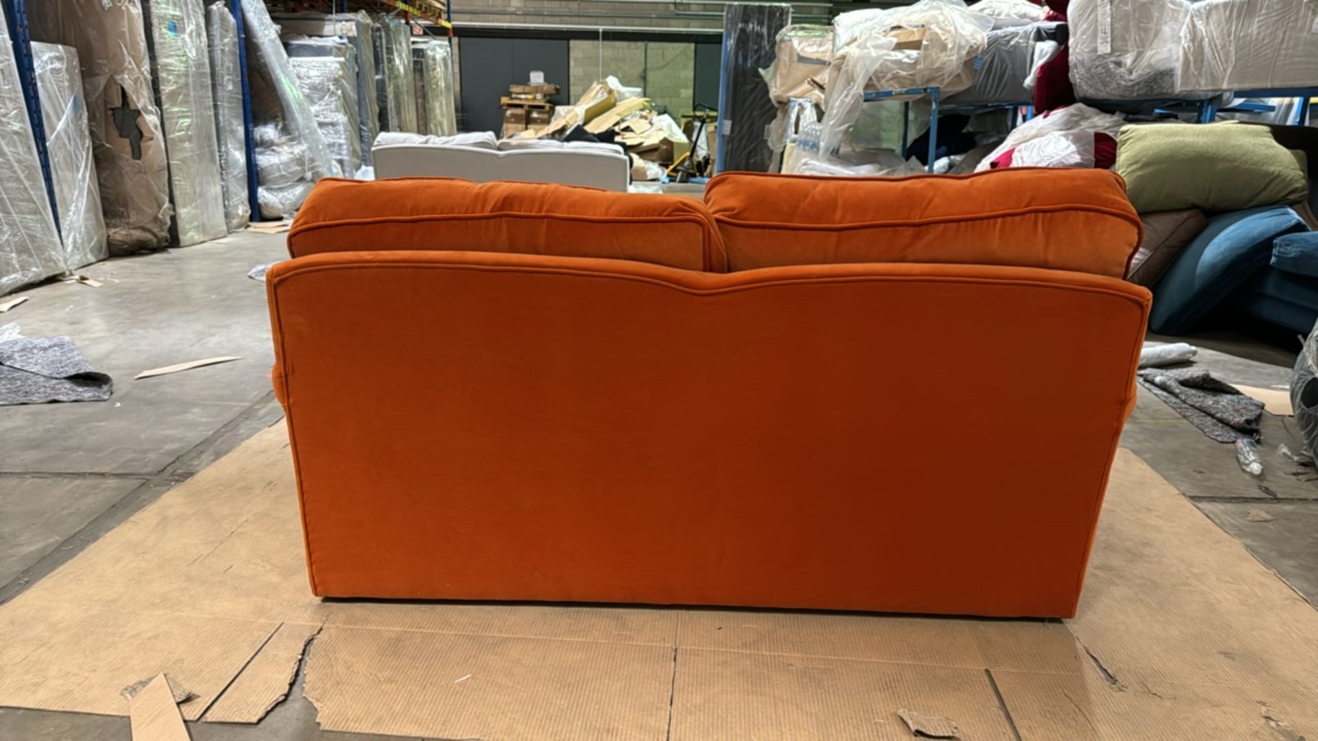 Bluebell 2 Seat Sofa Bed In Paprika Smart Velvet RRP - £2680 - Image 5 of 7