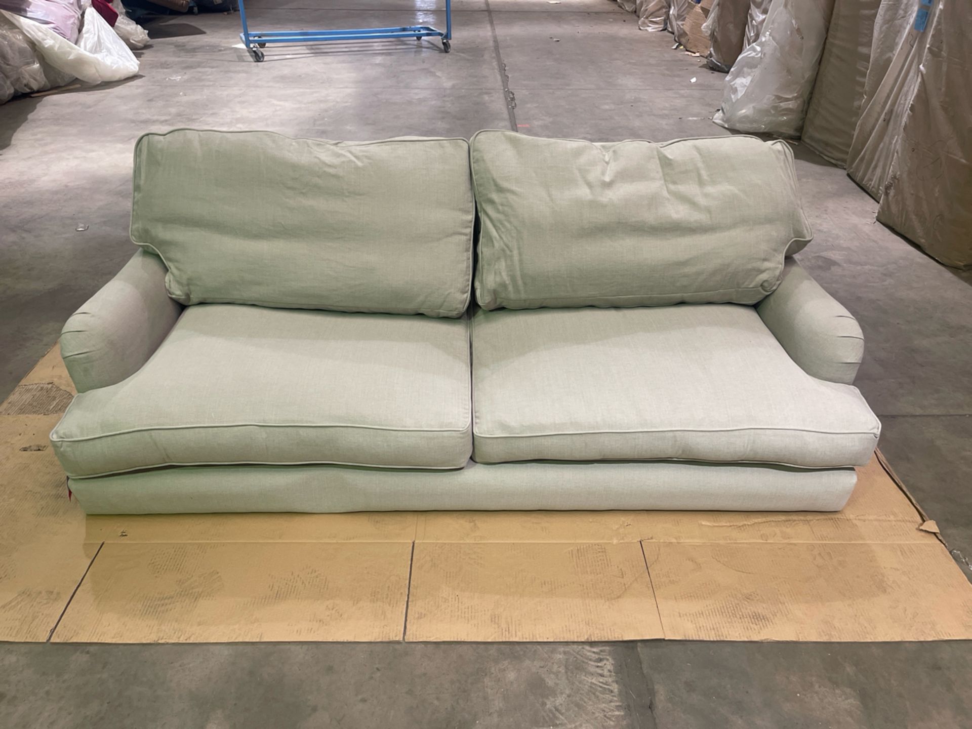 Bluebell 3 Seat Sofa In Taupe Brushed Linen Cotton RRP - £2110 - Image 2 of 6